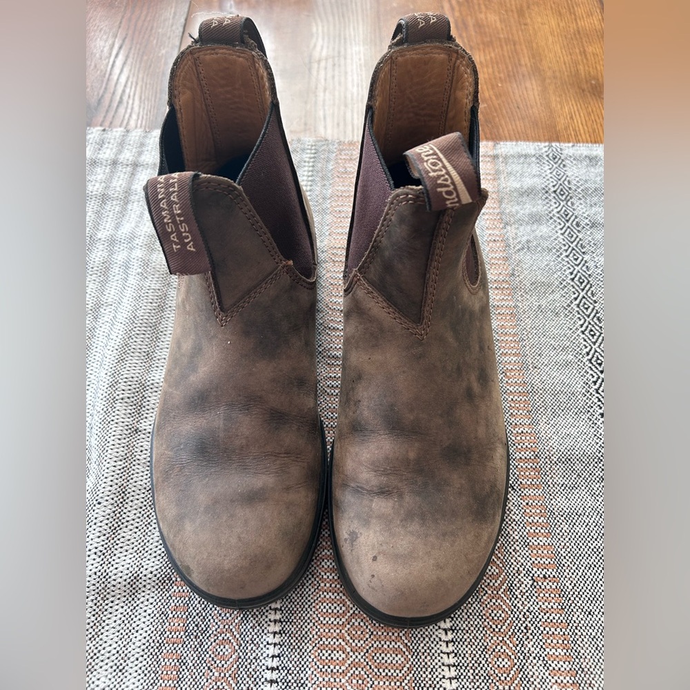 Blundstone Brown Leather Chelsea Ankle Boots - Picture 1 of 6